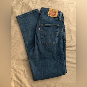 LEVI’s high rise straight denim jeans, size 27x28